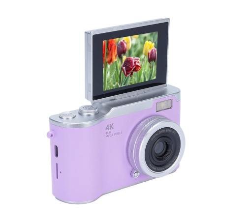 Vlog Kamera 4K Video 48 MP Otomatik Odaklı Flip Ekranlı