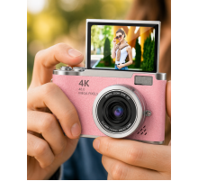 Profesyonel Çekim İçin 48 MP Kamera 18x Zoom Flip Ekran Dijital Kamera
