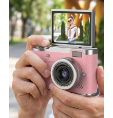 48 MP Dijital Kamera Flip Ekran 18x Zoom Vlog Selfie Kamera