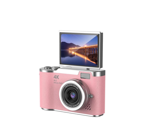 Sosyal Medya İçerik Kamera 48 MP HD Video Flip Ekranlı Dijital Kamera
