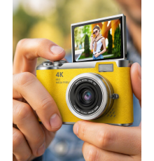 Yüksek Çözünürlüklü 48 MP Kamera 4K Video Çekim Selfie Vlog Fotoğraf Makinesi