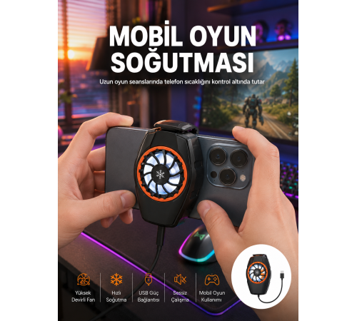 Telefon Soğutucu Cep Telefon Soğutma Fanı Radyatör