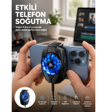 Telefon Soğutucu Fan Güçlü Motor Radyatör Cep Telefon Soğutma