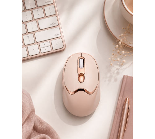 Bluetooth ve 2.4G Destekli Sessiz Kablosuz Mouse Şarjlı Tasarım