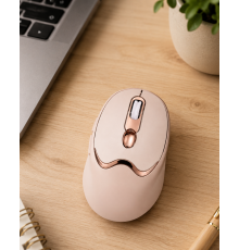 Şarjlı Kablosuz Mouse Sessiz Tıklama Bluetooth ve USB Destekli