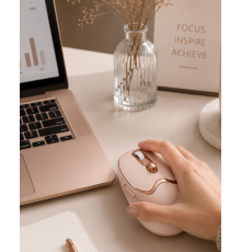 Ergonomik Tasarımlı Kablosuz Mouse Bluetooth ve USB Alıcılı