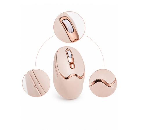 Ergonomik Tasarımlı Kablosuz Mouse Bluetooth ve USB Alıcılı