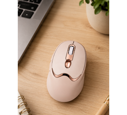 Şarjlı Kablosuz Mouse Sessiz Tıklama Bluetooth ve USB Destekli