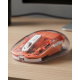 Bluetooth ve USB Destekli Kablosuz Şeffaf Mouse Sessiz Kullanım