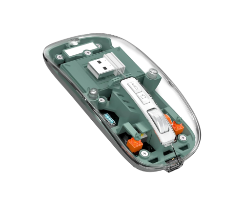 Şeffaf Tasarımlı Bluetooth Kablosuz Mouse Pilli Kullanım