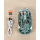 Bluetooth ve 2.4G USB Destekli Pilli Kablosuz Şeffaf Mouse