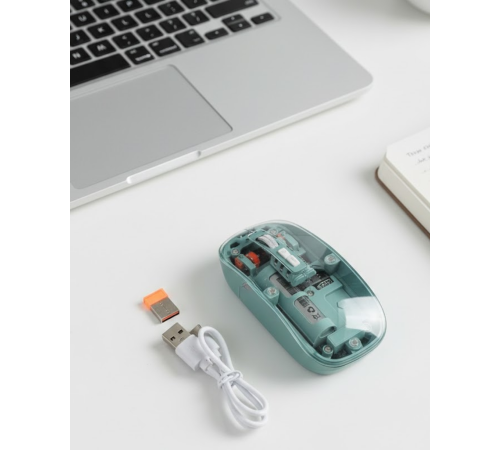 Pilli Kablosuz Mouse Bluetooth ve USB Uyumlu Sessiz Tıklama