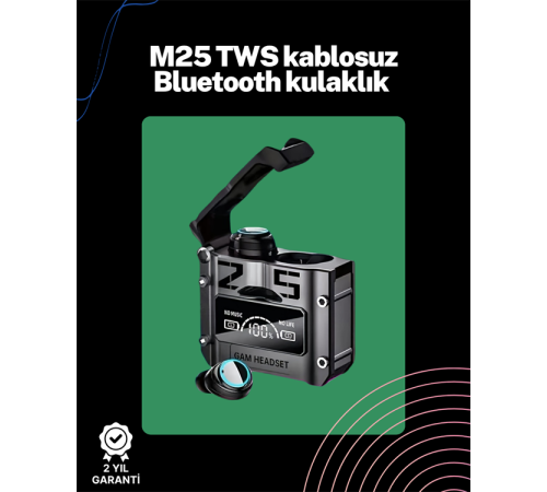 Bluetooth 5.3 Kablosuz Kulaklık | Powerbank Şarj Kutulu | Ultra HD Ses Kalitesi