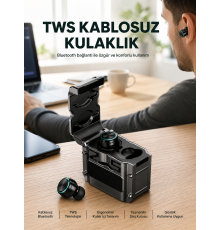 Ergonomik Tasarımlı Bluetooth Kulaklık | Suya Dayanıklı | Dokunmatik Kontrollü Yeni Nesil