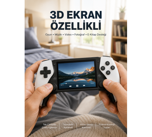 64GB Hafızalı Emülatör Destekli Oyun Konsolu Yeni Nesil