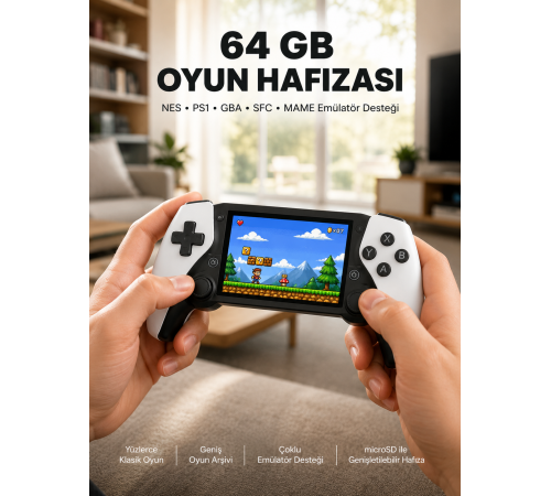 Şarjlı, Hafıza Kart Destekli Oyun Konsolu Yeni Nesil