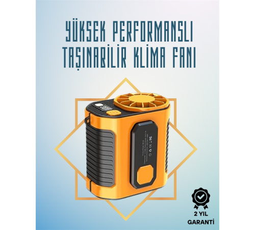 Turbo Mini Fan – Dijital Ekranlı, Sessiz & Şarjlı Serinlik!