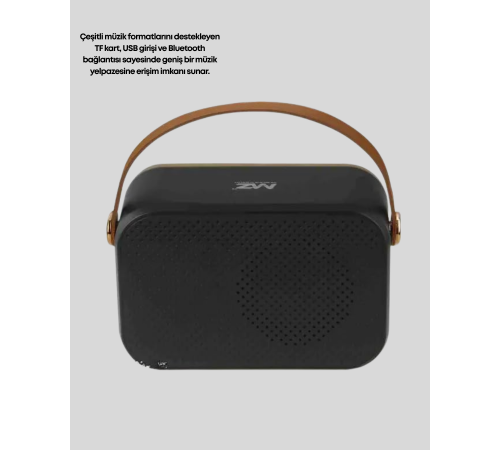 Retro Tarz Kablosuz Radyo – Bluetooth, USB ve TF Kart Girişli