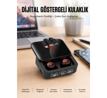 Kablosuz Şarj Göstergeli Powerbank Özellikli Bluetooth Kulaklık Çağrı Cevaplayabilen Yeni Nesil