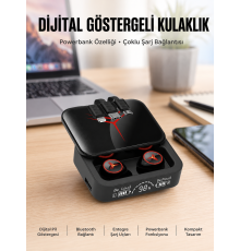 Kablosuz Şarj Göstergeli Powerbank Özellikli Bluetooth Kulaklık Çağrı Cevaplayabilen Yeni Nesil
