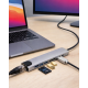 8 Port Type C Hub USB HDMI RJ45 SD TF Kart Okuyucu Çoklayıcı