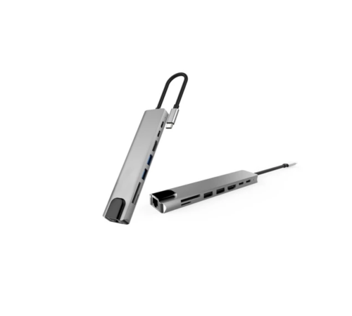 USB C Çoklu Port Adaptör HDMI USB Ethernet SD Kart Hub