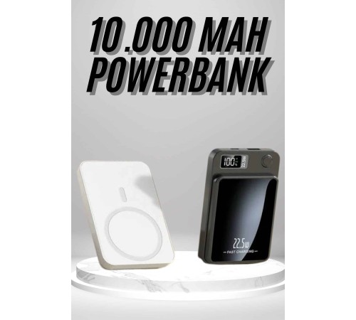 Magsafe Hızlı Şarj 10.000 Mah Wireless Şarj Powerbank Android ve İOS Uyumlu