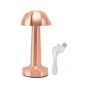 Modern Bronz Masa Lambası 3 Renk LED Dokunmatik Şarjlı Model
