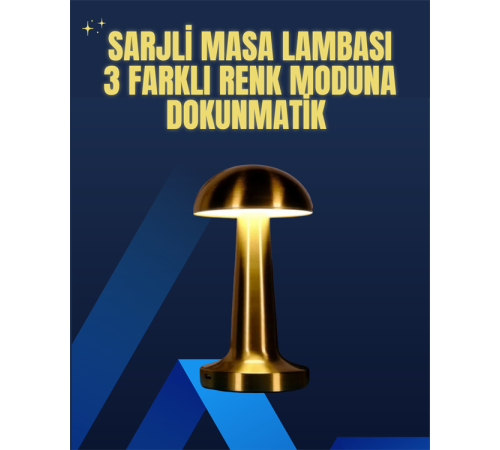 Modern Tasarım Şarjlı Masa Lambası – 1800 mAh Batarya