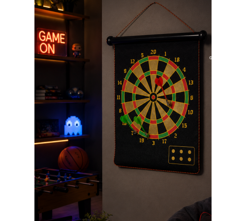 Manyetik Dart Oyunu Katlanabilir Güvenli Dart Seti 6 Ok Hediyeli