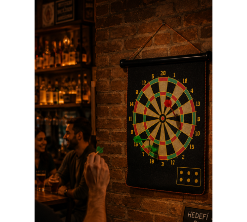 Katlanabilir Manyetik Dart Oyunu Zararsız Dart Okları ile Güvenli Eğlence