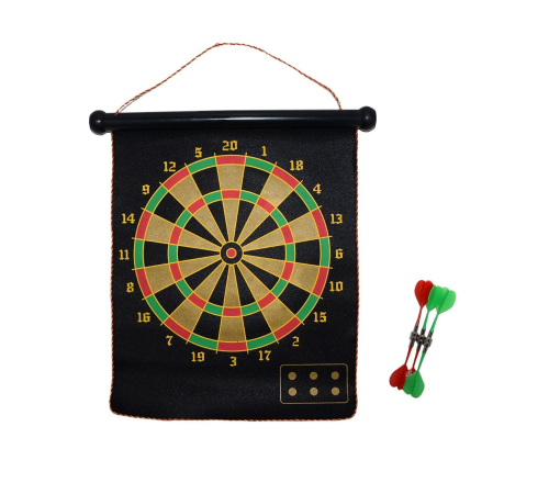 Aile ve Arkadaş Oyunları İçin Manyetik Dart Tahtası 6 Ok Dahil