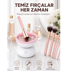 USB Çalışan Otomatik Kozmetik Fırça Temizleme Makinesi Yeni Nesil