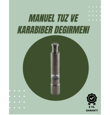 Orta Boy Kararbiber ve Tuz Öğütücü – Kolay Kullanım, Şık Tasarım