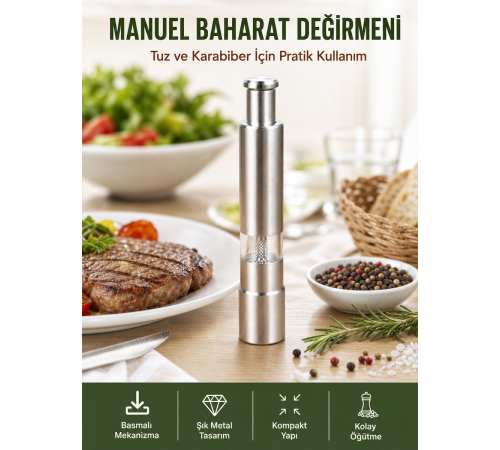 Sağlıklı ve Dayanıklı Gıda Sınıfı Paslanmaz Çelik Öğütücü Yeni Nesil