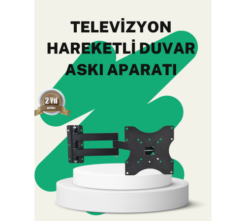 Hareketli TV Duvar Askı Aparatı 22–49 İnç Uyumlu