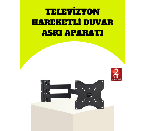 Hareketli TV Duvar Askı Aparatı 22–49 İnç Uyumlu