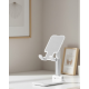 Ayarlanabilir Ergonomik Katlanabilir Masaüstü Telefon Tutucu Beyaz