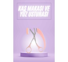 Taraklı Kaş Makası ve Ustura Seti Kaş Düzeltme Makası Kaş Bıyık Alma Aleti