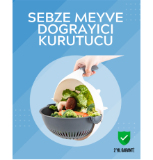 Süzgeçli Hazneye Sahip Çok Amaçlı Rende ve Dilimleyici