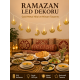 Minareli Hilal LED Işık Gold Metal Gövdeli Pilli Ramazan Dekoru