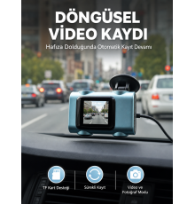 Mini Araç İçi Kamera Sürekli Kayıt Geniş Açılı Yeni Nesil