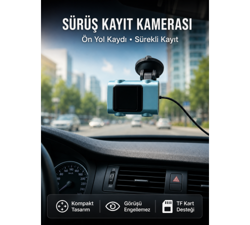 Araç Ön Cam Kamerası Sürüş Güvenliği İçin Video Kayıt Yeni Nesil