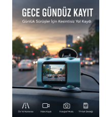 Araç Güvenlik Kamerası Öne Bakan Yol Kayıt Cihazı Yeni Nesil