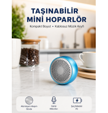 10W Güçlü Stereo Bluetooth Hoparlör – 360° Surround Ses Deneyimi Yeni Nesil