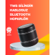 Mini Silindir Kablosuz Hoparlör Güçlü Ses 4W Bas + TWS Senkron Özellik