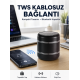 Taşınabilir Silindir Tasarım Bluetooth 5.0 Hoparlör Yüksek Bas Performanslı Yeni Nesil