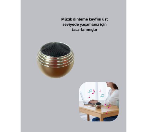 Kablosuz Mini Hoparlör Şarjlı TWS Destekli Kompakt Ses Sistemi Yeni Nesil