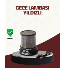 Galaxy Efektli LED Projektör Taşınabilir Yıldız Gece Lambası