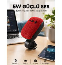 USB TF Kart ve FM Radyolu Bluetooth Hoparlör 5W
